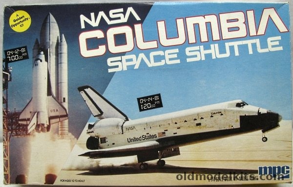 MPC 1/144 Space Shuttle Columbia or Enterprise - with Fuel Tank and Two Solid Boosters, 1-4651 plastic model kit